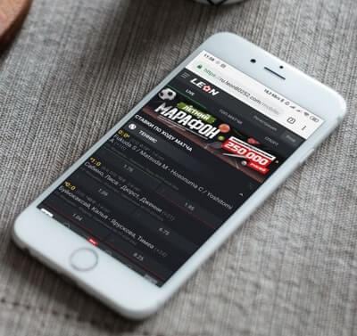 Iphone приложение Леон (Leonbets)