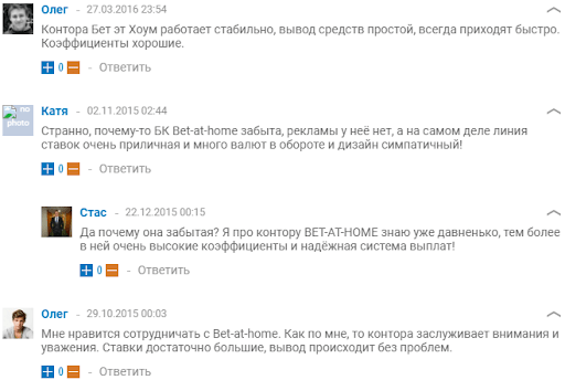 Зеркало Bet-at-home отзывы