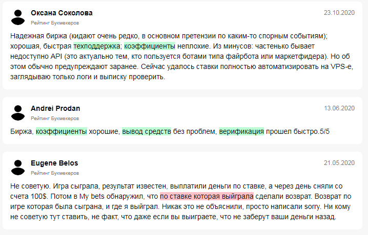 Отзывы о Betfair