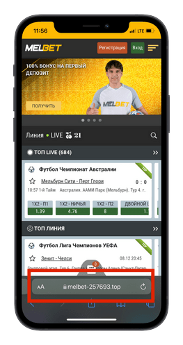 Зеркало Melbet