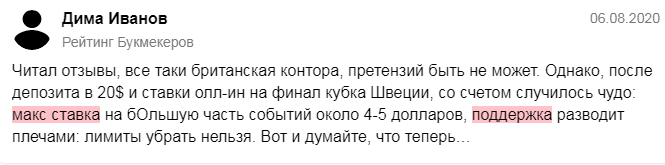 Отзывы БК William Hill