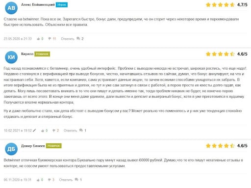 Отзывы о зеркале БК Betwinner Bk-info